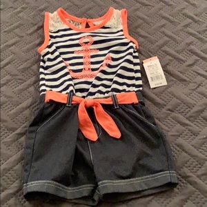Little Lass 1 piece Romper New with tags 4T